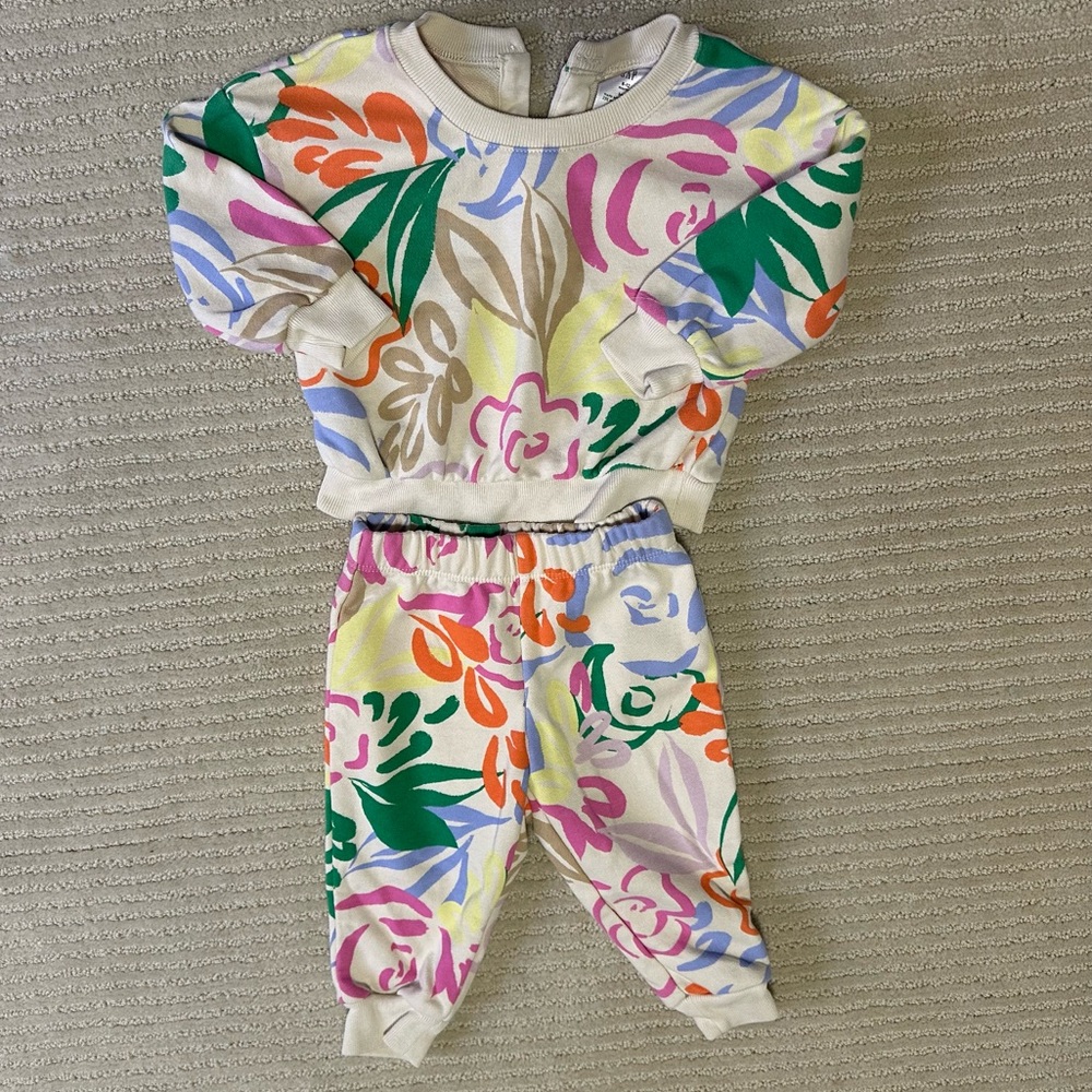 Gap Floral Sweatsuit
